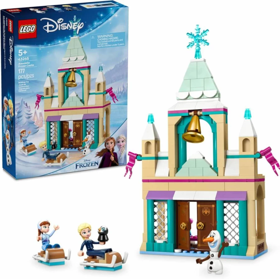 LEGO Disney Frozen Arendelle Castle Building Set 43265 with Anna & Elsa Minidolls - Creative Frozen Toy for Kids Ages 5+ - Perfect Birthday Gift for Girls and Boys
