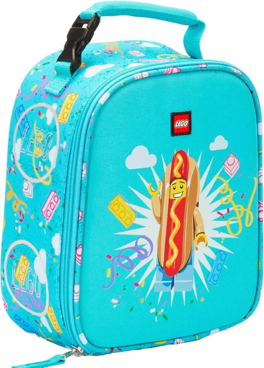 LEGO Butterfly Girl Insulated Lunch Box, Reusable Soft Lunch Bag for Kids, School & Travel Meal Tote for Boys and Girls