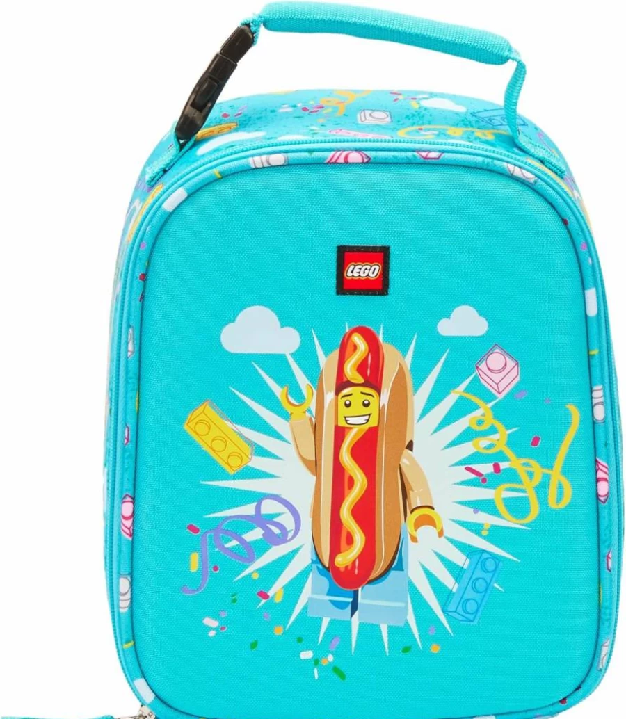 LEGO Butterfly Girl Insulated Lunch Box, Reusable Soft Lunch Bag for Kids, School & Travel Meal Tote for Boys and Girls