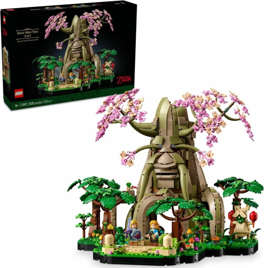 LEGO The Legend of Zelda Great Deku Tree 2-in-1 Building Set (77092) - Adult Collectible Model Kit for Home & Office Decor, Perfect Gift for Zelda Fans Ages 18+