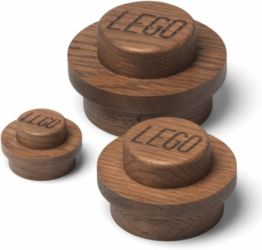 Room Copenhagen LEGO-Compatible 1x1 Wooden Wall Hanger - Dark Brown (40160901)