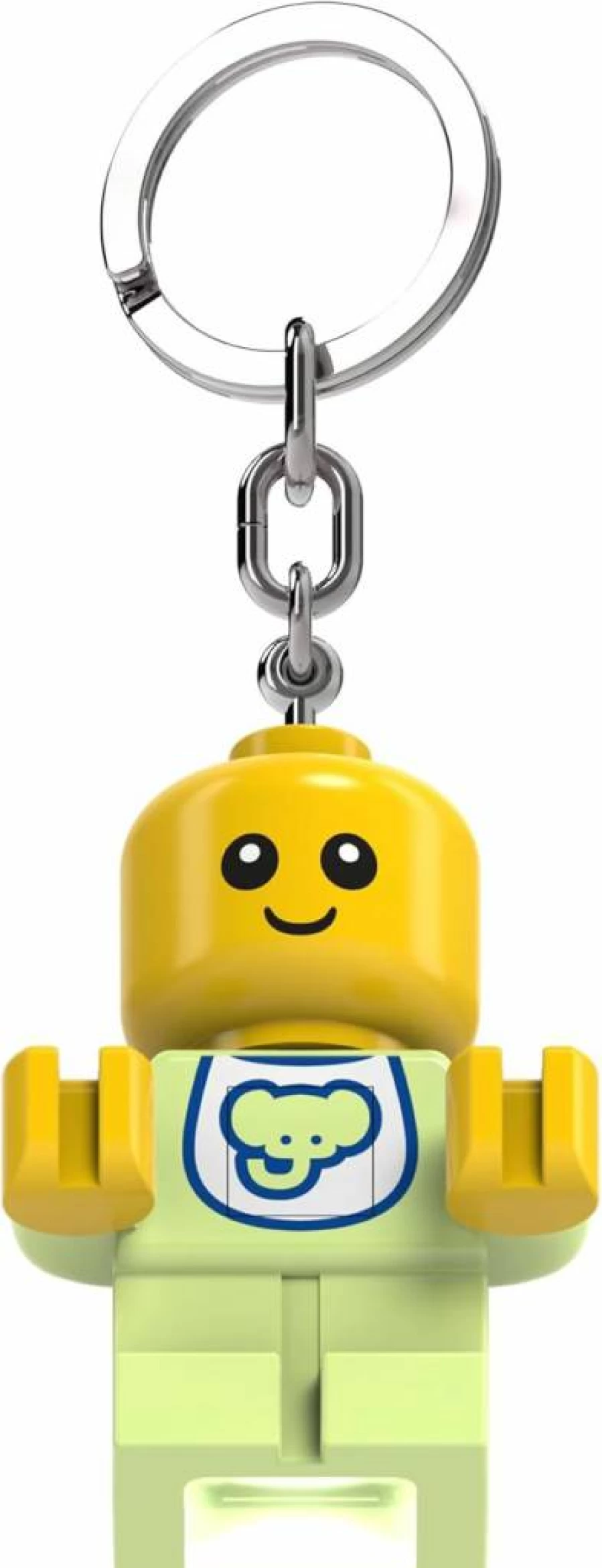 IQ Lego-Compatible Minifigure Keychain Light - 2.25 Inch Tall Building Toy for Kids & Collectors (Ke209H)