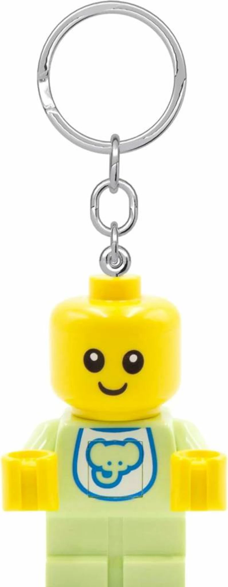 IQ Lego-Compatible Minifigure Keychain Light - 2.25 Inch Tall Building Toy for Kids & Collectors (Ke209H)