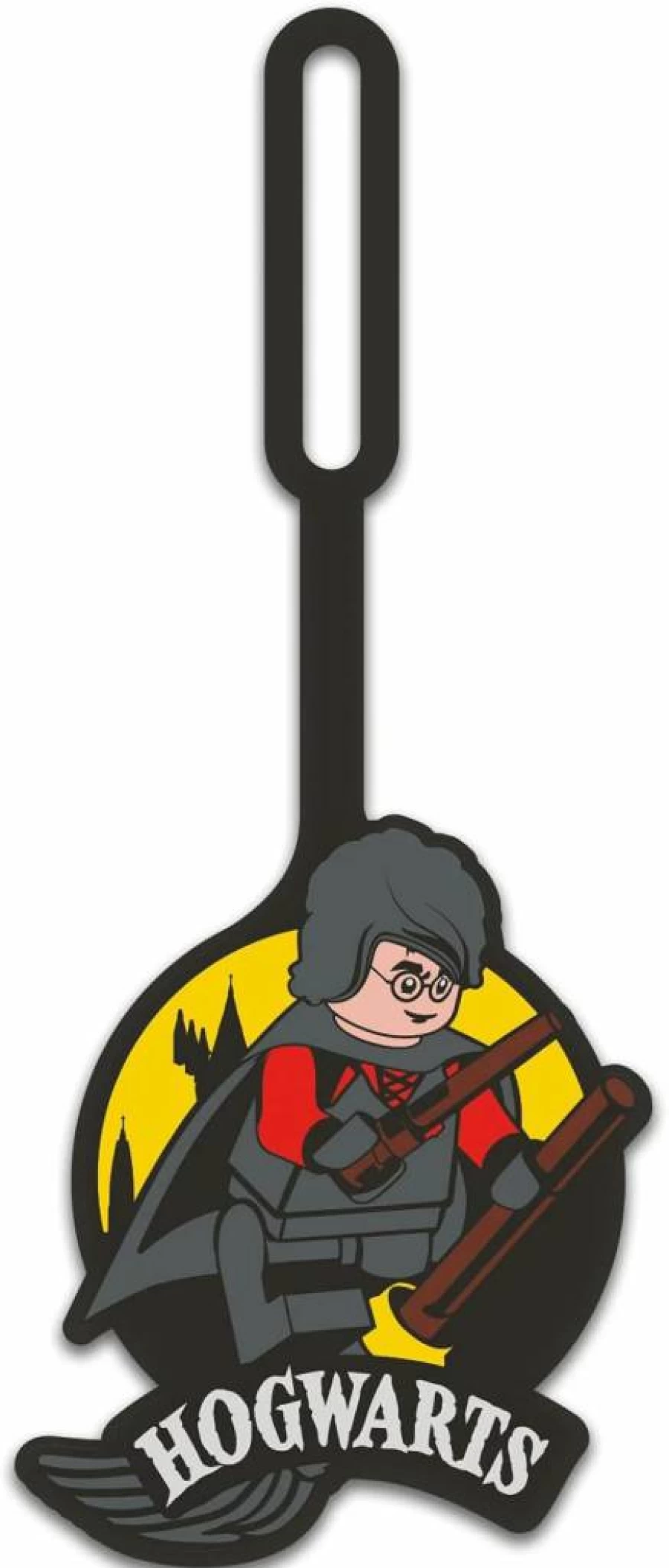 IQ Harry Potter Quidditch Silicone Luggage Tag - Flexible, Writable ID Tag for Suitcase, Backpack, Travel Bag - 7 Inch Hogwarts Inspired Accessory