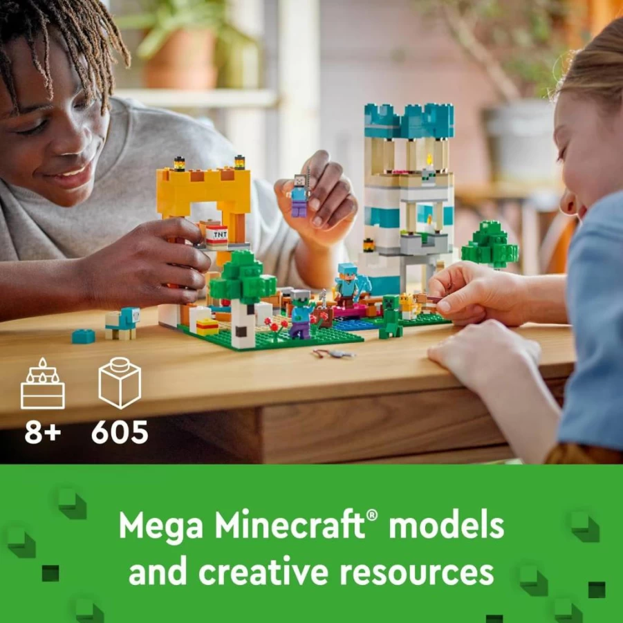 LEGO Minecraft The Crafting Box 4.0 (21249) Building Set with Mini Figures, Bricks & Accessories – Creative Toy Gift for Kids Ages 8+