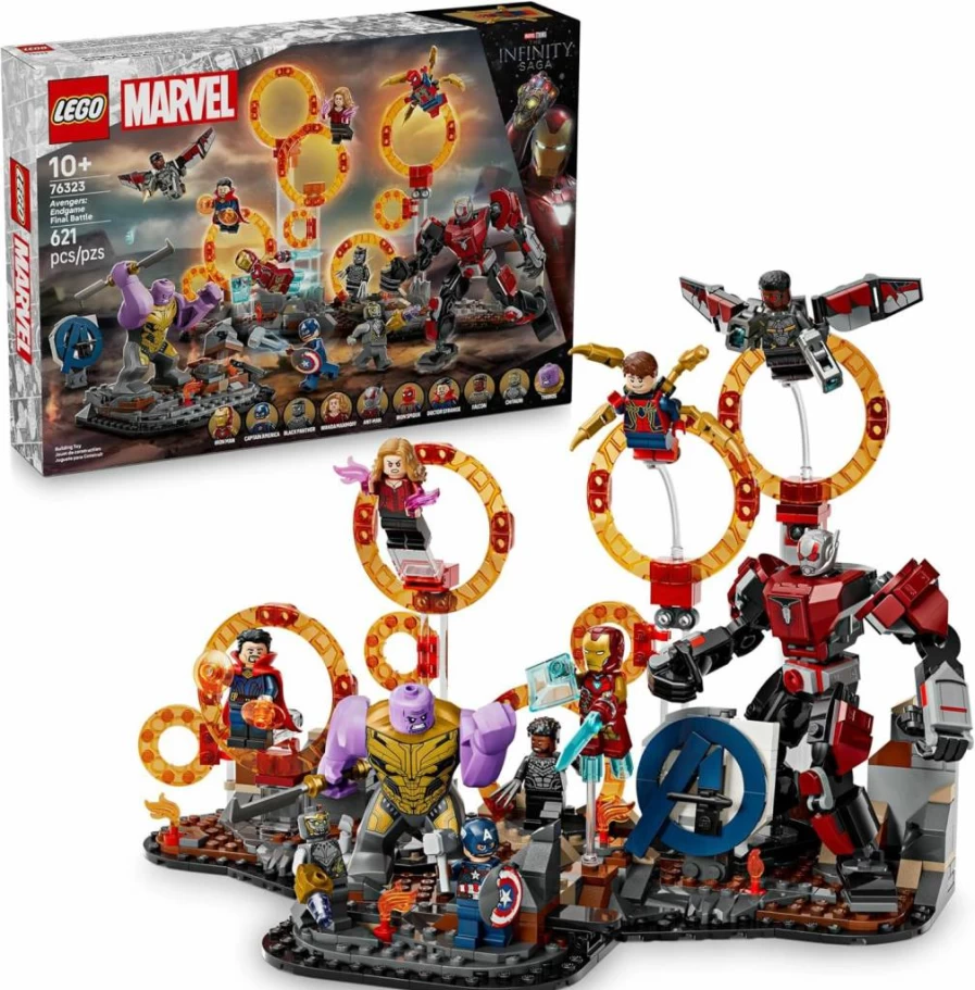 LEGO Marvel Avengers Endgame Final Battle Building Set 76323 - Iron Man, Black Panther, Iron Spider Superhero Toy for Kids Ages 10+ - 10 Minifigures - Creative Gift for Boys and Girls