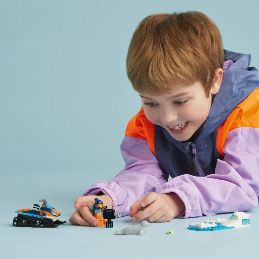 LEGO City Arctic Explorer Snowmobile 60376 Building Kit with Minifigures & Seal Figures, Creative Play Set for Kids Ages 5+, Ideal Gift for Christmas & Birthdays