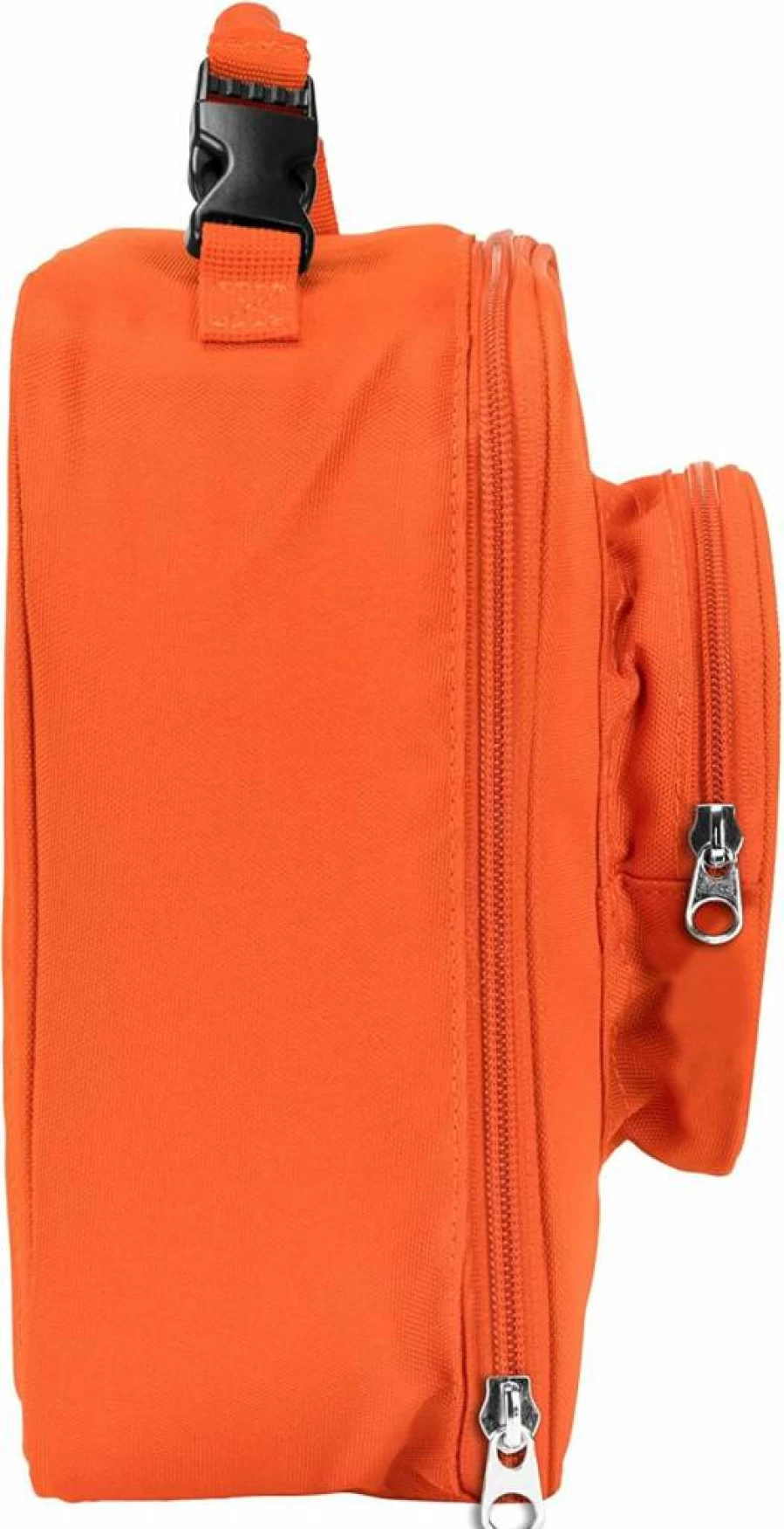 LEGO Flame Orange Insulated Lunch Bag with Mesh Pouch & Zip Compartment for Kids, Durable On-The-Go Meal Tote
