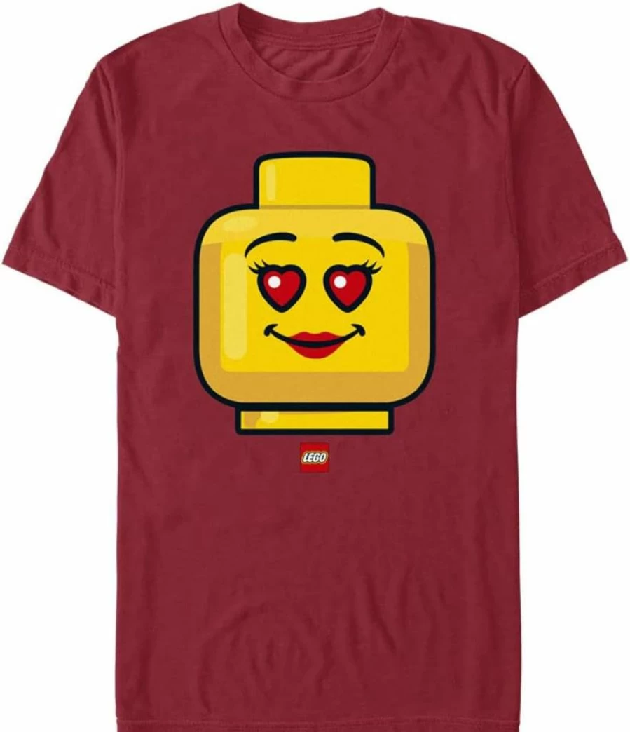 Fifth Sun Men's Lego Heart Eyes Graphic Short Sleeve T-Shirt