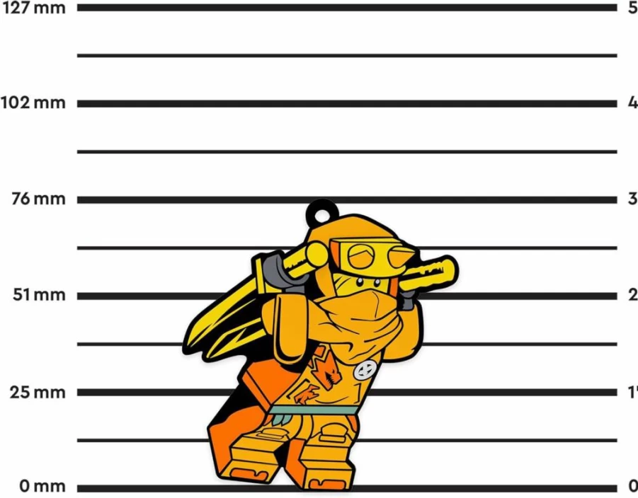 IQ 3 Inch Arin Ninjago Silicone Refrigerator Magnet for Kitchen, Locker, Office Decor - Lego Inspired Collectible Gift