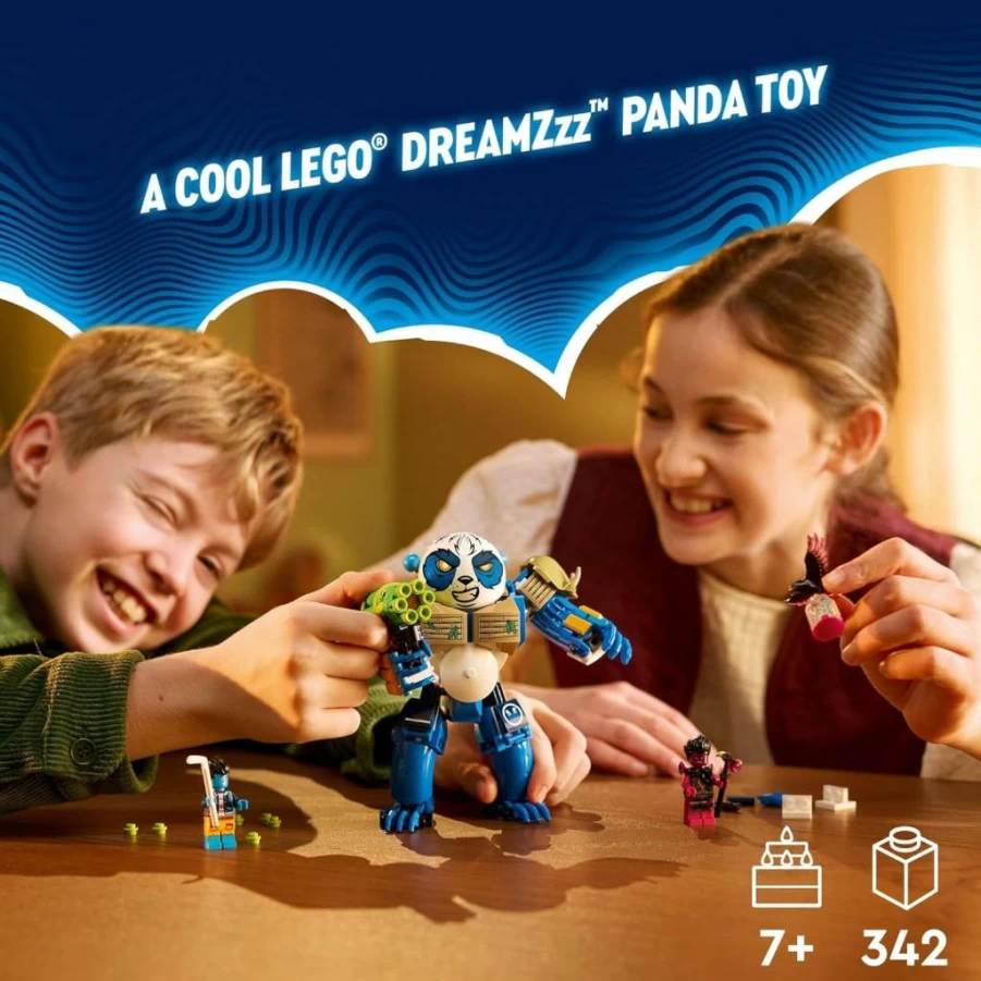 LEGO 71480 Logan The Mighty Panda Rebuildable Animal Toy Set with 2 Minifigures, Creative Building Kit for Kids Ages 7+