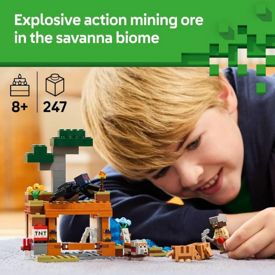 LEGO Minecraft The Armadillo Mine Expedition Building Set 21269 with Figures, Creative Toy for Kids Ages 8+, Perfect Gift for Birthday and Pretend Play