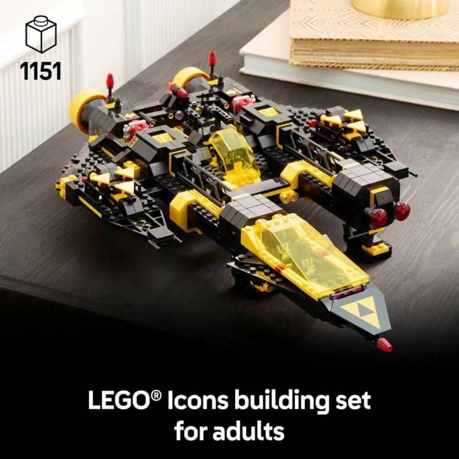 LEGO Icons Blacktron Renegade 10355 Building Set for Adults - DIY Collectible Model Kit for Men & Women - Creative Gift for Father's Day & Adult Fans