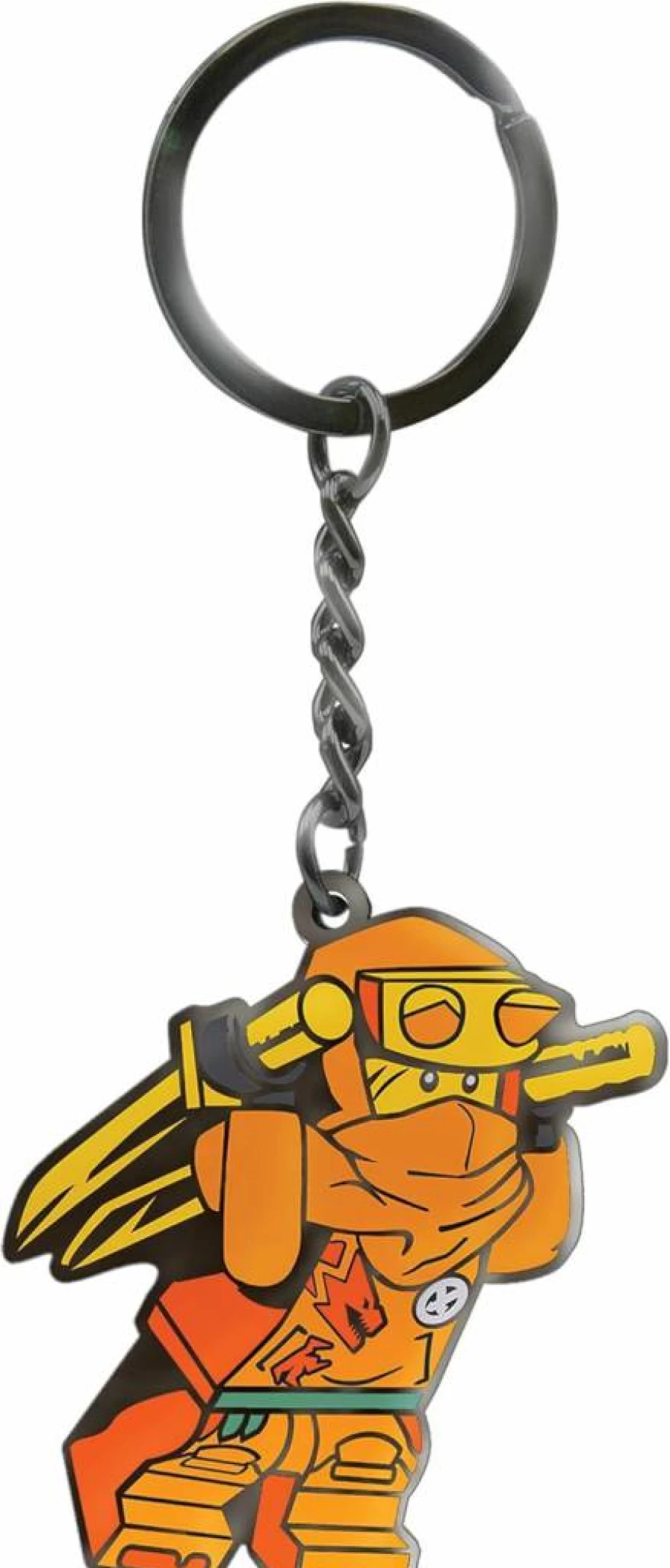 IQ Ninjago Arin Keychain - 4.5 Inch Zinc Alloy Enamel Keyring for Car Keys, Backpacks, Purses (53336)