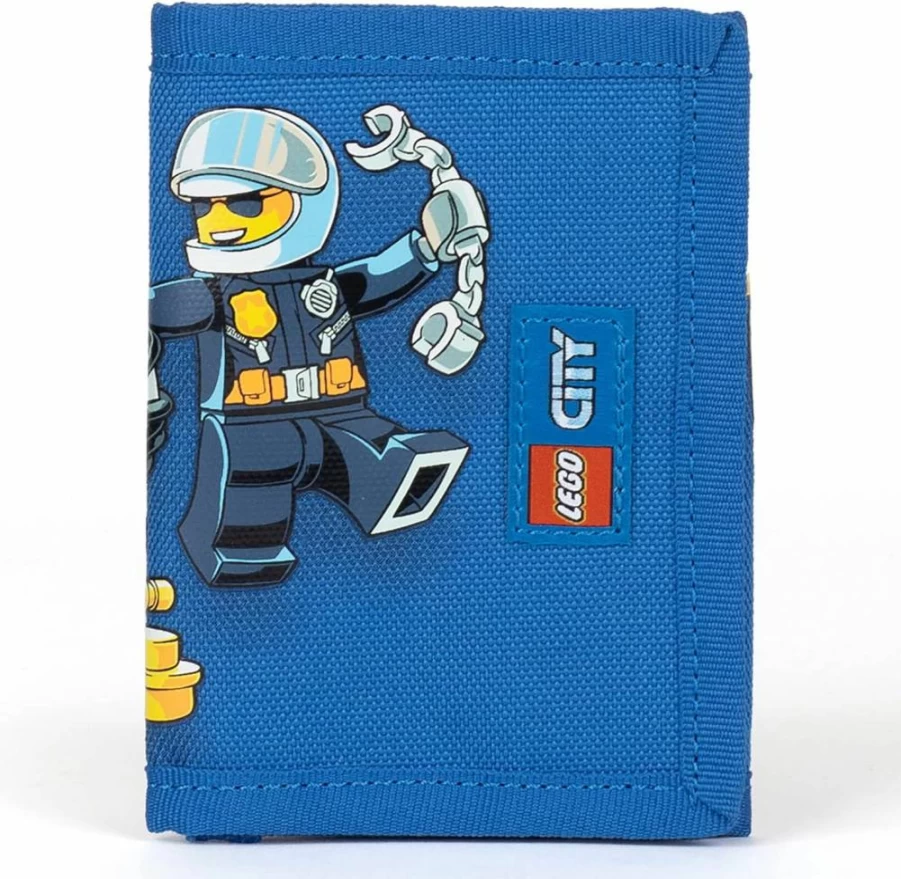 LEGO Kids Wallet for Boys and Girls with Clear ID Window, Card Pockets & Secure Hook Loop Closure – Unisex Trifold Wallet