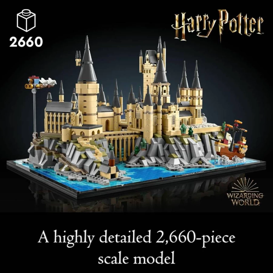 LEGO Harry Potter 76419 Hogwarts Castle and Grounds Building Set for Adults, Collectible Display Model with Iconic Wizarding World Scenes, Gift for Potter Fans
