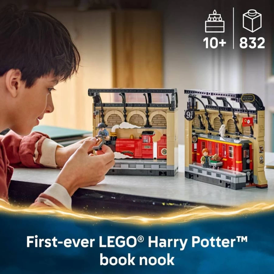 LEGO Harry Potter Hogwarts Express Building Set 76450 - DIY Book Nook Kit with Harry & Ron Minifigures, Creative Pretend Play Toy for Kids 10+, Perfect Birthday Gift for Boys and Girls