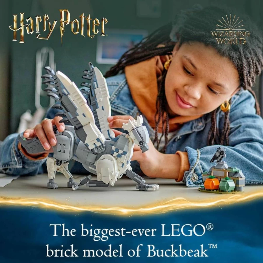 LEGO Harry Potter Buckbeak The Hippogriff Building Set 76427, Collectible Magical Creature Toy for Kids, Creative Birthday Gift for 9 Year Old Boys and Girls, Hogwarts Themed Construction Kit