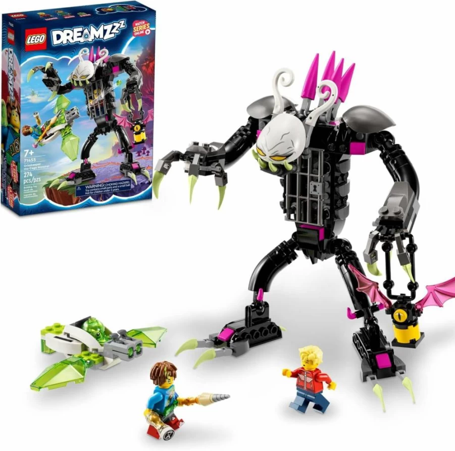 LEGO Dreamzzz Grimkeeper The Cage Monster Building Kit (71455) with 2 Minifigures & Dual Build Options - Creative Toy for Kids Ages 9+