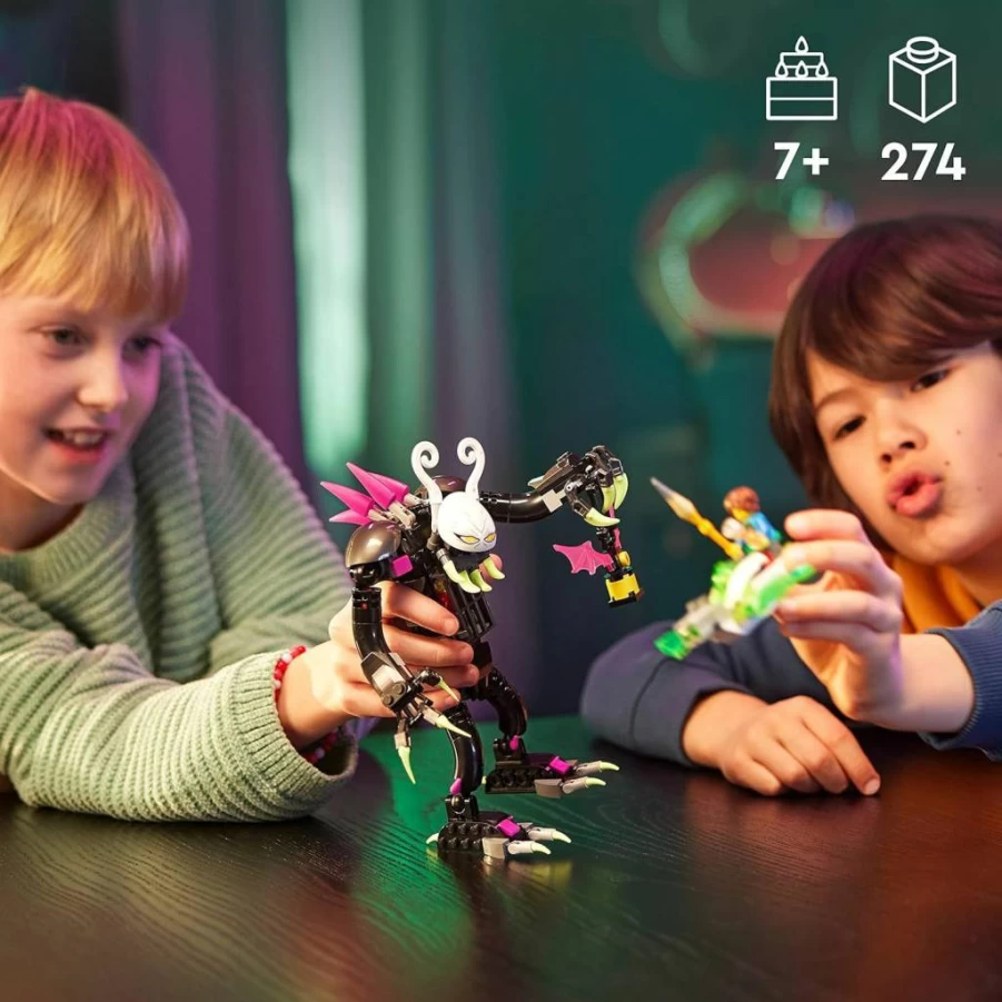LEGO Dreamzzz Grimkeeper The Cage Monster Building Kit (71455) with 2 Minifigures & Dual Build Options - Creative Toy for Kids Ages 9+