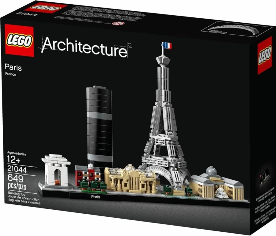 LEGO Architecture Paris Skyline Building Set 21044 - Eiffel Tower Model Kit for Adults & Kids Ages 12+, Creative Travel Souvenir & Collector Gift