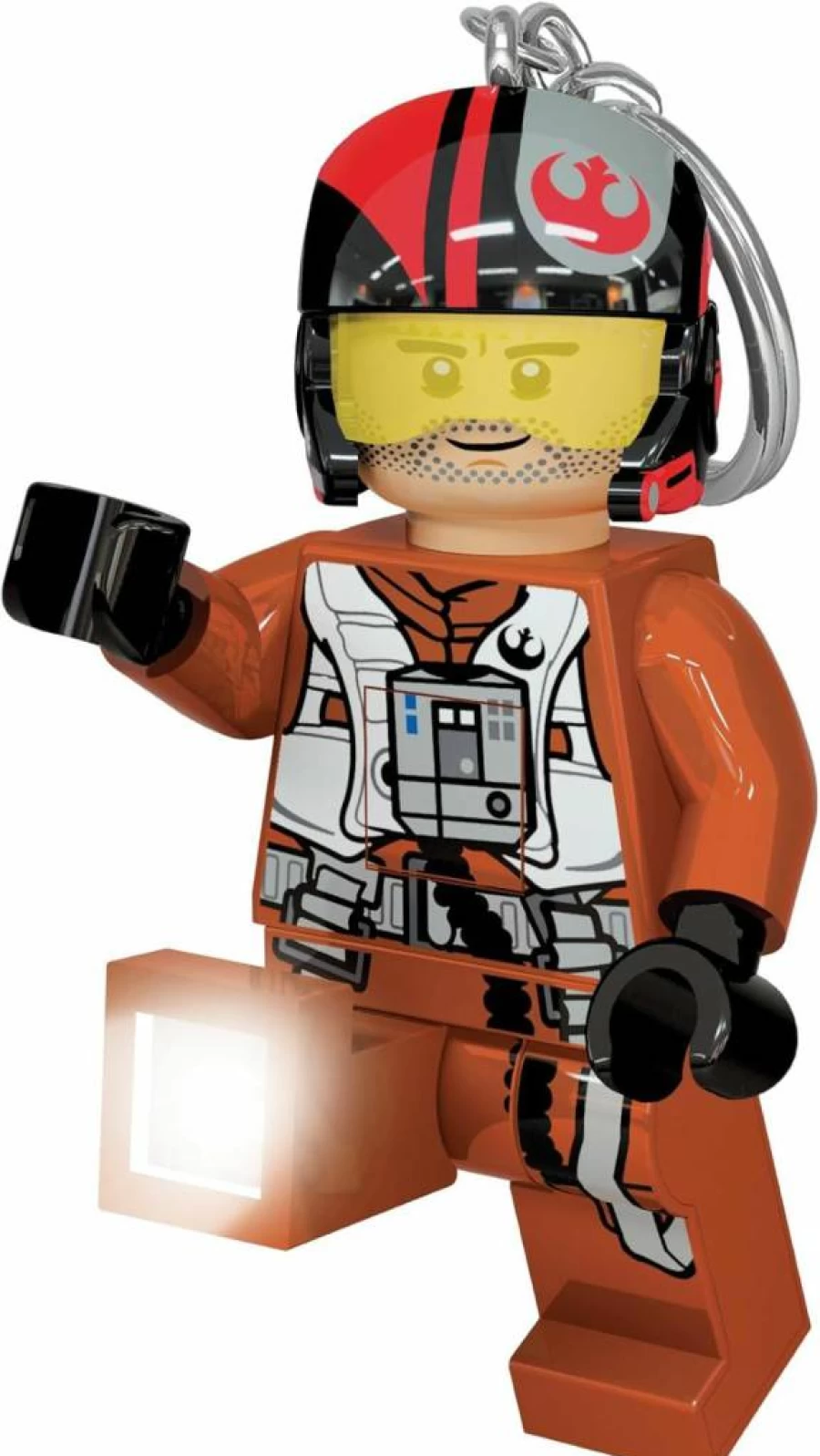 IQ Star Wars Poe Dameron Keychain LED Light - Portable Lego-Inspired Collectible Gift