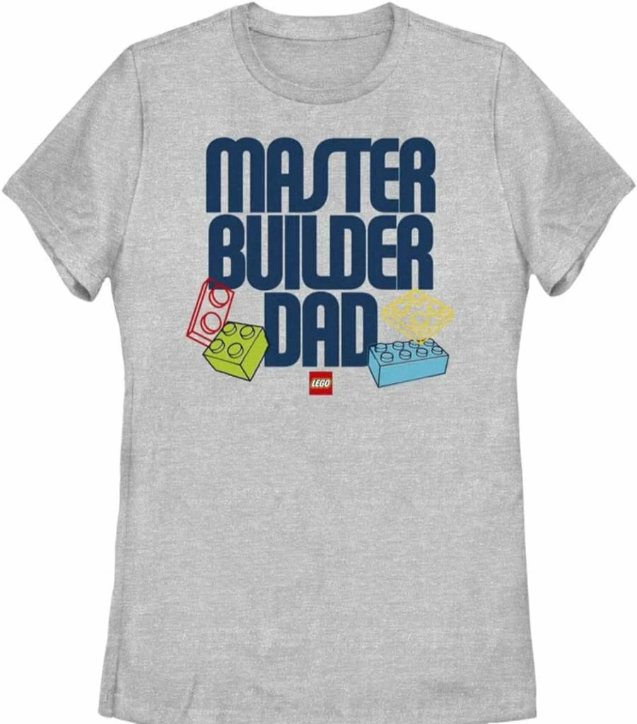 Fifth Sun Lego Builder Dad Graphic T-Shirt for Men & Women - Short Sleeve Heather Tee