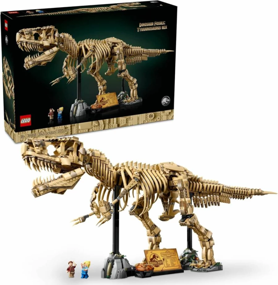 LEGO 76968 Jurassic World Dinosaur Fossils: T-Rex Building Set for Adults, DIY Collectible Home Decor, Gift for Men, Fathers Day, Office & Bedroom Display