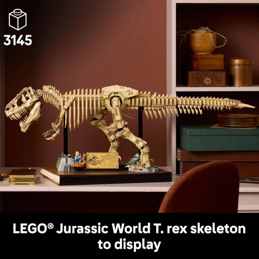 LEGO 76968 Jurassic World Dinosaur Fossils: T-Rex Building Set for Adults, DIY Collectible Home Decor, Gift for Men, Fathers Day, Office & Bedroom Display
