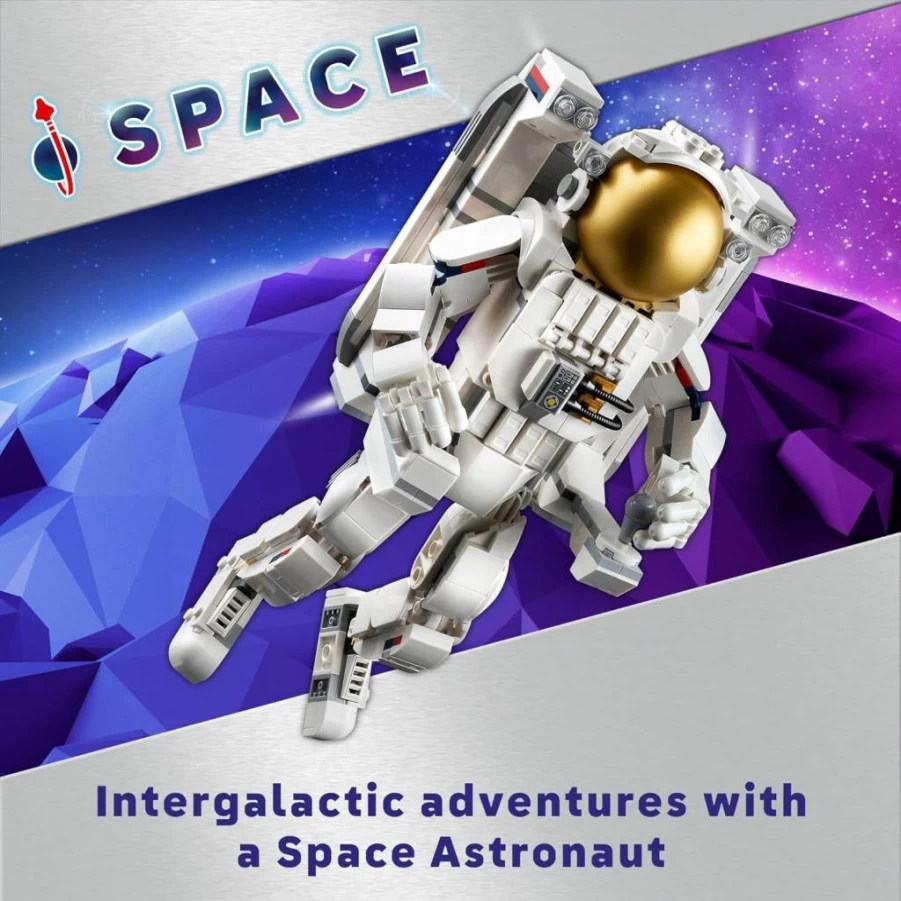 LEGO Creator 3-in-1 Space Building Set 31152 - Astronaut, Space Dog, and Viper Jet Transformable Toy for Kids Ages 9+