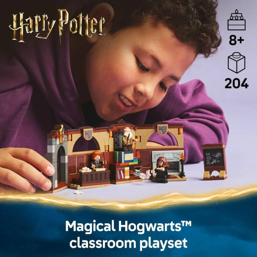 LEGO Harry Potter 76442 Hogwarts Castle Charms Class Building Set for Kids Ages 8+, Magical Wizarding World Toy for Boys & Girls, Creative Birthday Gift for Harry Potter Fans
