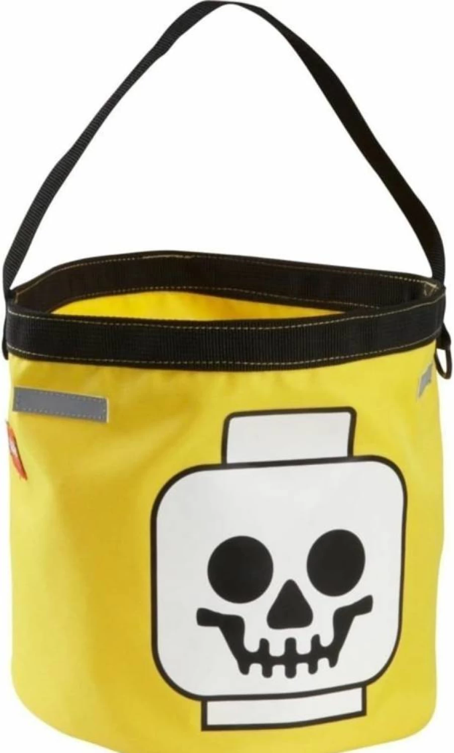 LEGO Skull Halloween Tote Bag - Spooky Themed Reusable Shopping Bag for Halloween Collectibles