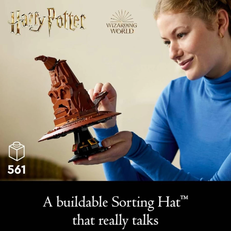 LEGO Harry Potter 76429 Talking Sorting Hat Building Set with 31 Voices - Collectible Wizardry Gift for Adults, Men & Women Ages 18+