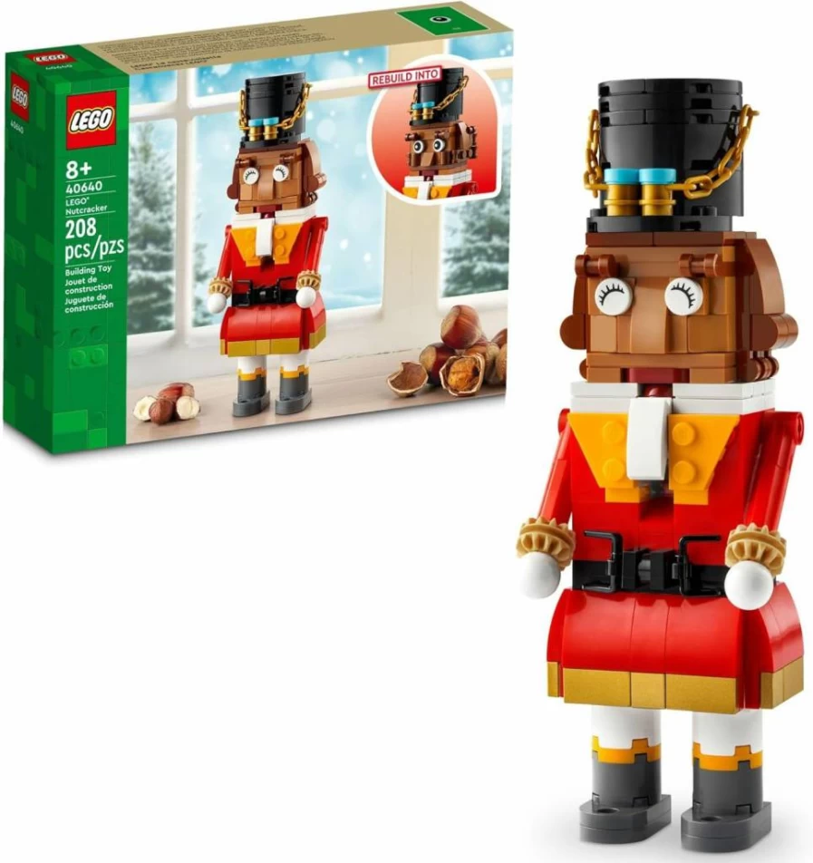 LEGO 40640 Nutcracker Christmas Building Set - Holiday Decor for Kids Ages 8+ with Moveable Arms & Mouth - Creative Gift for Boys & Girls