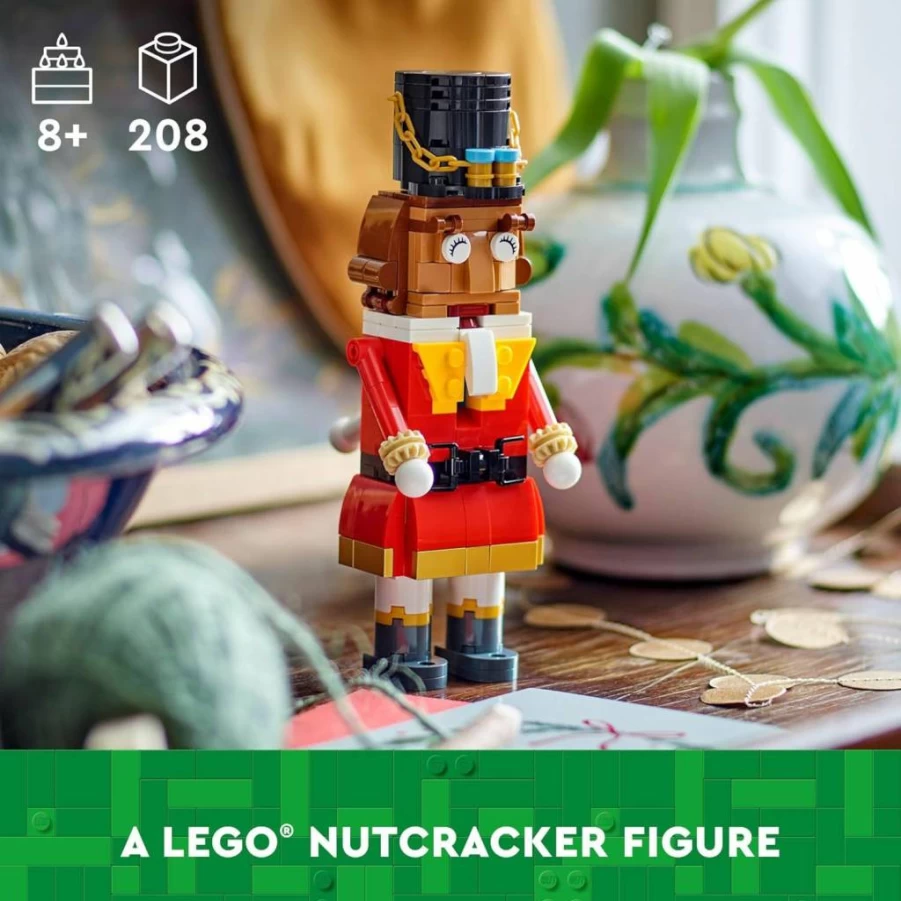 LEGO 40640 Nutcracker Christmas Building Set - Holiday Decor for Kids Ages 8+ with Moveable Arms & Mouth - Creative Gift for Boys & Girls
