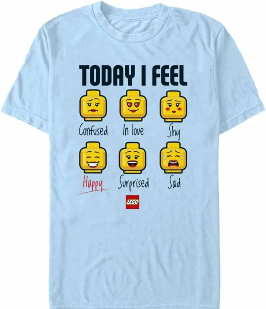 Fifth Sun LEGO-Inspired Graphic Short Sleeve T-Shirt for Men and Women