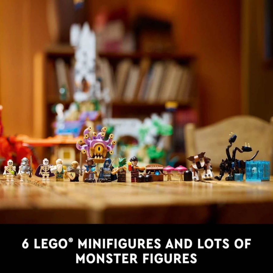 LEGO Ideas Dungeons & Dragons Red Dragon's Tale 21348 Building Set for Adults, Fantasy Model Kit for Display, D&D Gift, Collaboration with Wizards of the Coast