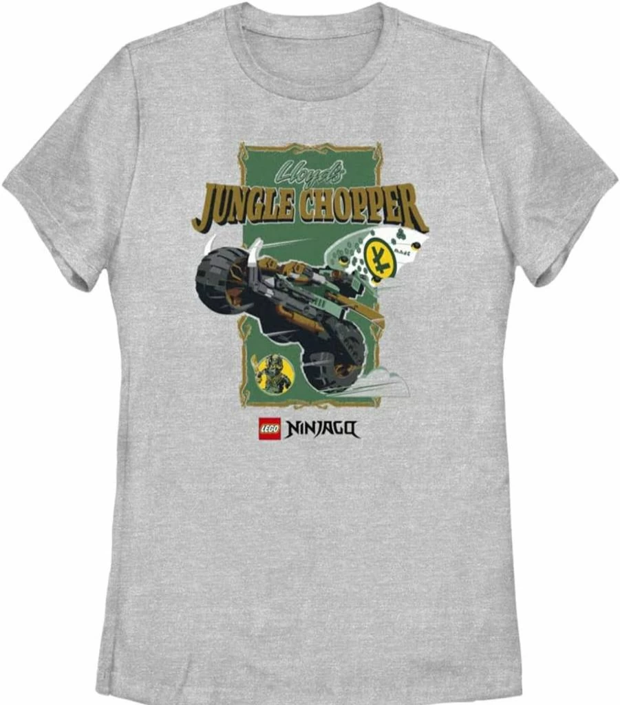 Fifth Sun Lego Ninjago Jungle Chopper Women's Heather Short Sleeve T-Shirt