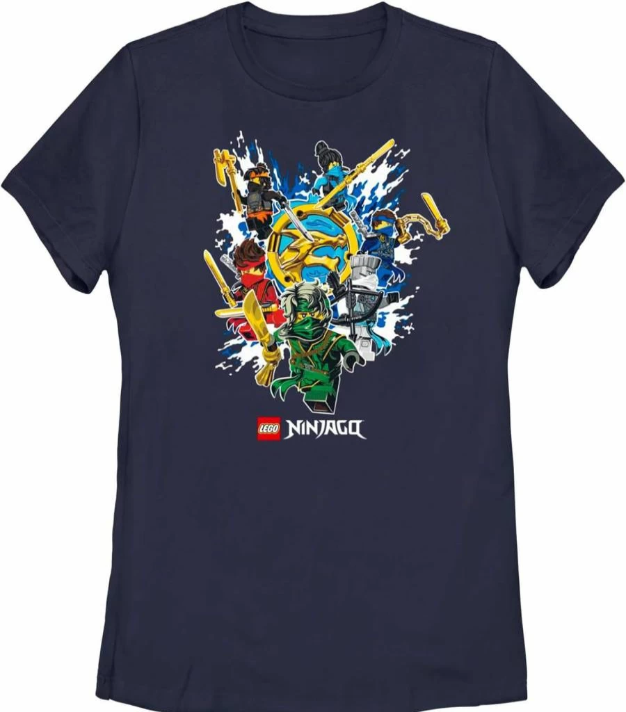 Fifth Sun Women's Short Sleeve Tee - Lego Ninjago Ninja Group Graphic T-Shirt