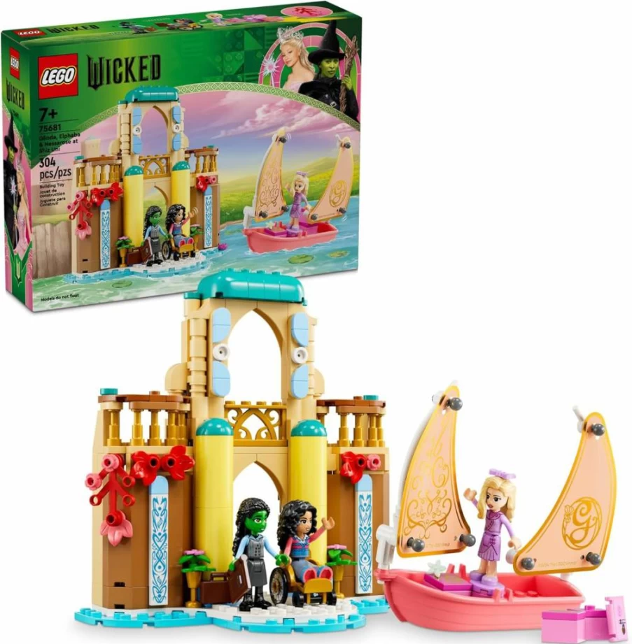 LEGO Wicked The Musical Building Set - Glinda, Elphaba & Nessarose at Shiz University 75681 - Creative Construction Toy for Kids Ages 7+ - Best Gift for Easter & Birthday