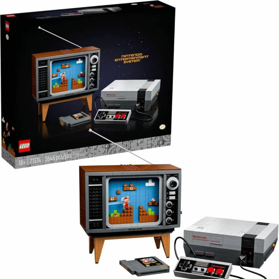 LEGO Nintendo Entertainment System 71374 Building Set for Adults – Super Mario DIY Model Kit, Creative Collectible Gift