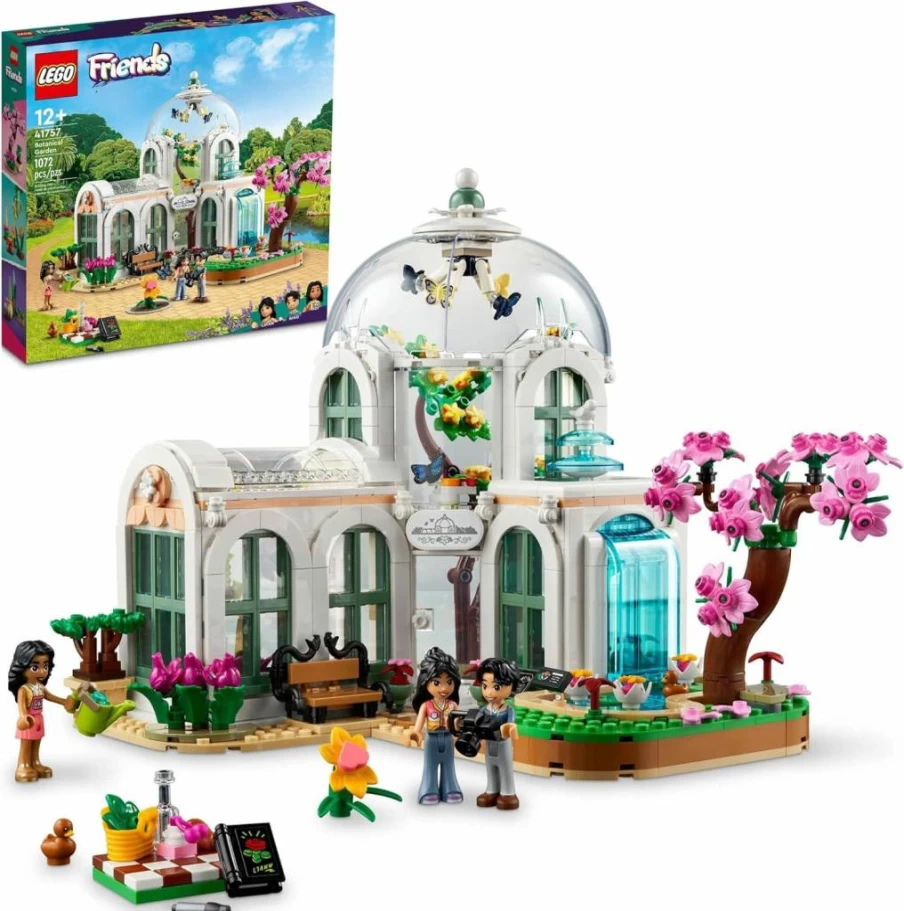 LEGO Friends 41757 Botanical Garden Greenhouse Building Set, Creative Flower and Plant Toy for Kids & Teens Ages 12+, DIY Display Model Gift for Plant Lovers