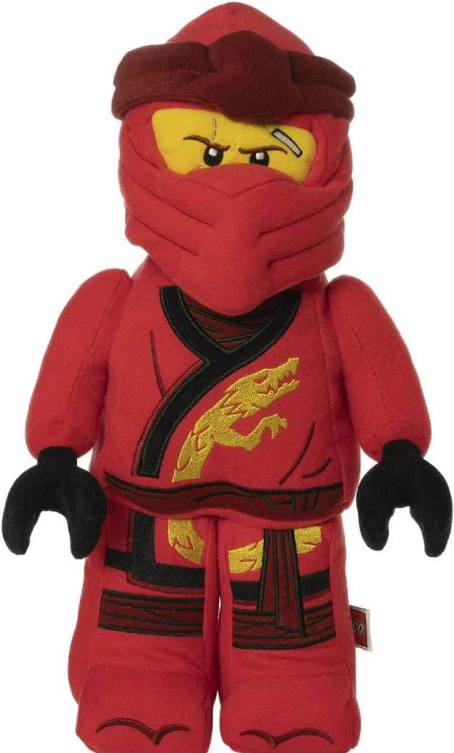 Manhattan Toy Kai Ninja Warrior Plush - 13" Soft Stuffed Toy from Lego Ninjago Series