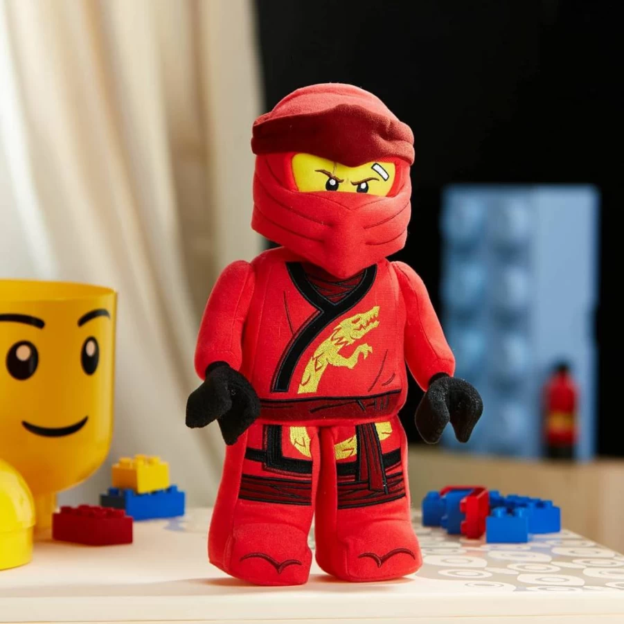 Manhattan Toy Kai Ninja Warrior Plush - 13" Soft Stuffed Toy from Lego Ninjago Series