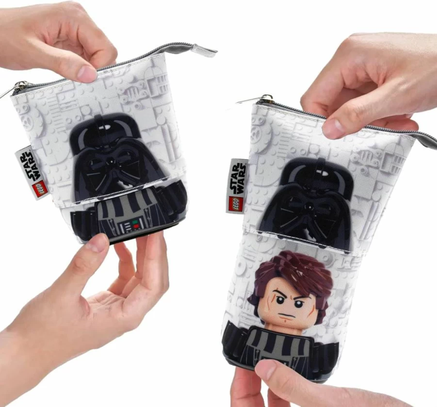 IQ Lego Star Wars Darth Vader Anakin Skywalker Pop-Up Pencil Case (53458) - Collectible Zippered Stationery Box