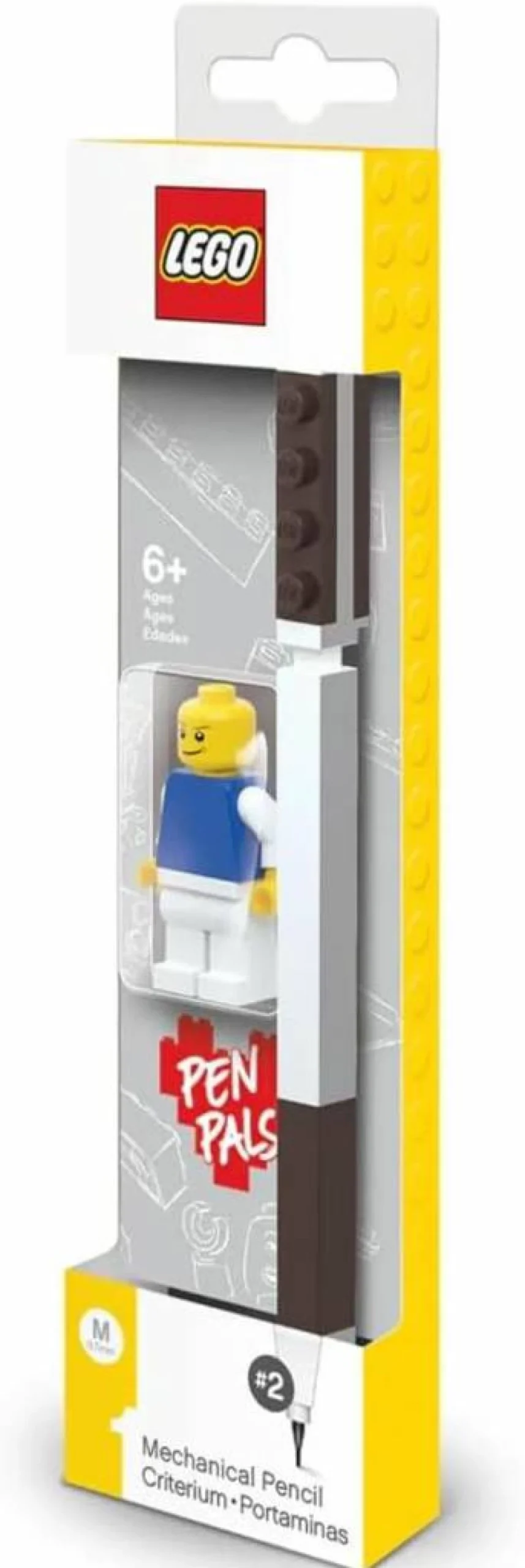 IQ LEGO-Compatible Mechanical Pencil with Random Minifigure - Buildable Stationery Gift for Fans