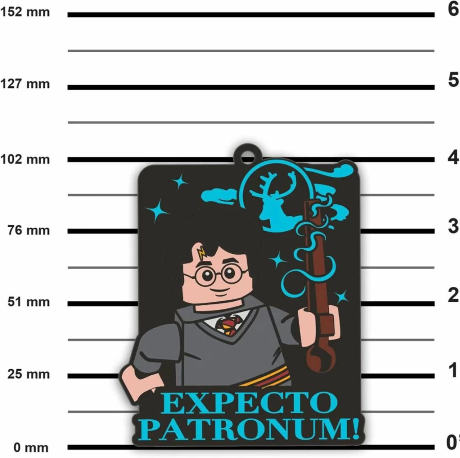 IQ Harry Potter Expecto Patronum Silicone Refrigerator Magnet - 4 Inch Collectible Fridge Magnet for Kitchen, Office, Lockers (LEGO Inspired)
