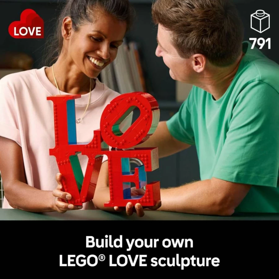 LEGO Art The Love Collection Building Kit for Adults - DIY Wedding Gift, Home Decor, Table Display Set 31214 - Creative Craft for Bridesmaids, Couples Ages 18+