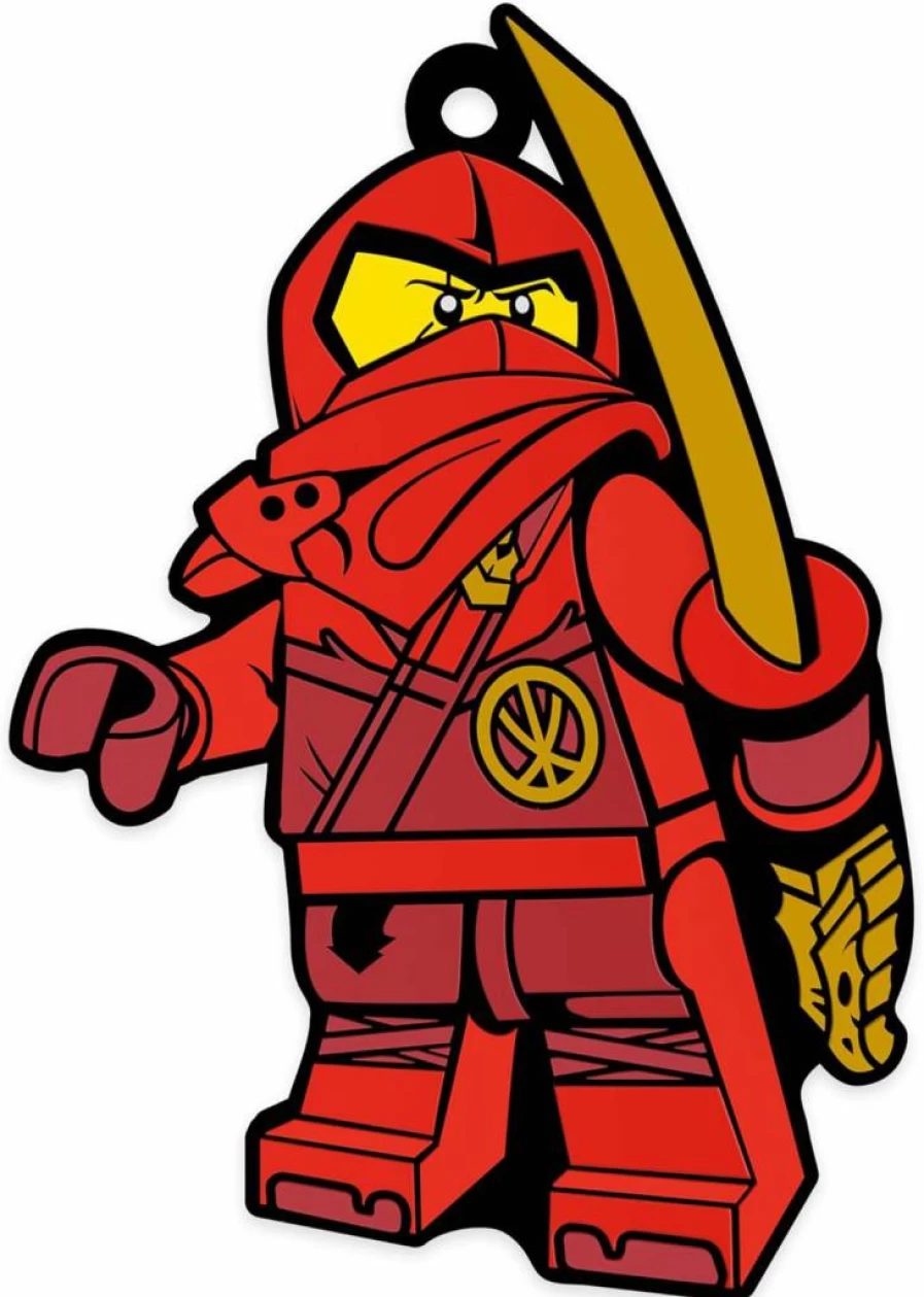 IQ 3 Inch Kai Ninjago Silicone Refrigerator Magnet for Kitchen, Locker & Office Decor - Lego Inspired Collectible