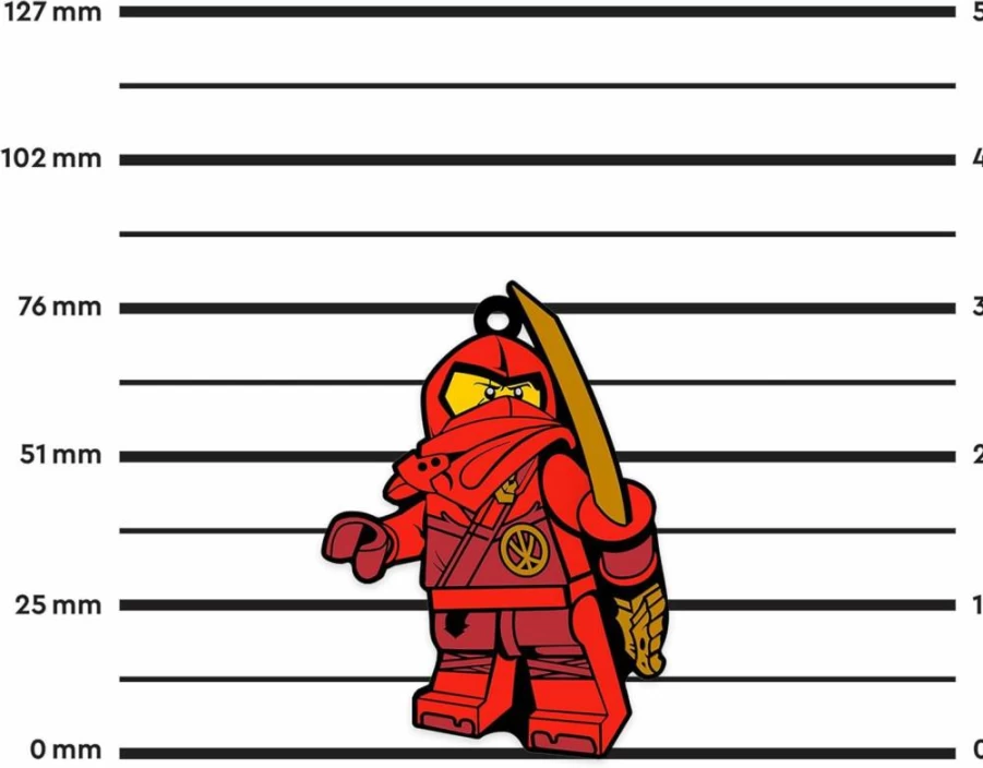 IQ 3 Inch Kai Ninjago Silicone Refrigerator Magnet for Kitchen, Locker & Office Decor - Lego Inspired Collectible